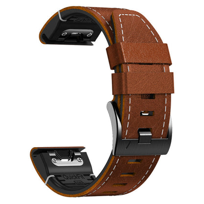 Durable Leather Strap for Garmin Fenix Watches