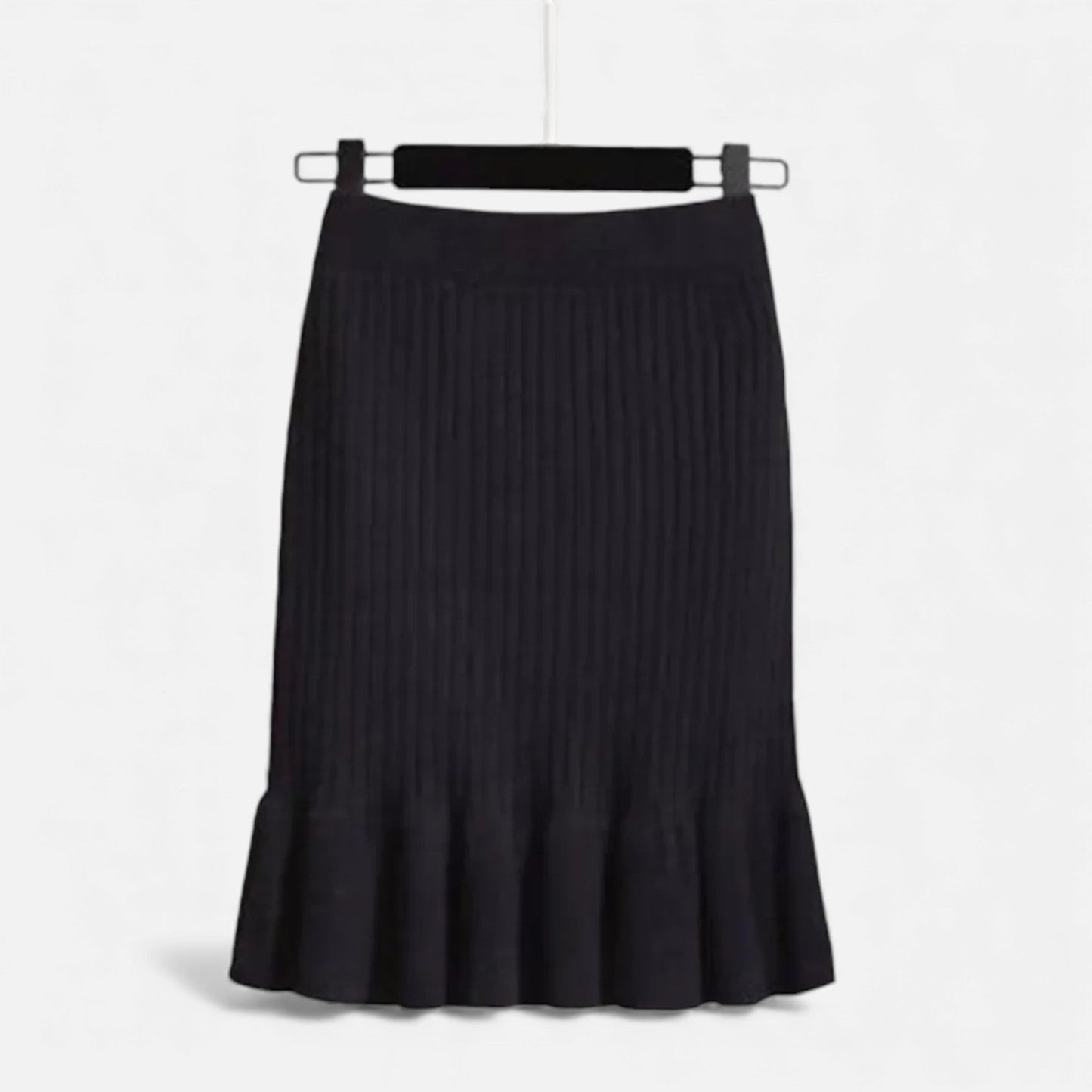 Comfortable High Waist Knit Mini Skirt