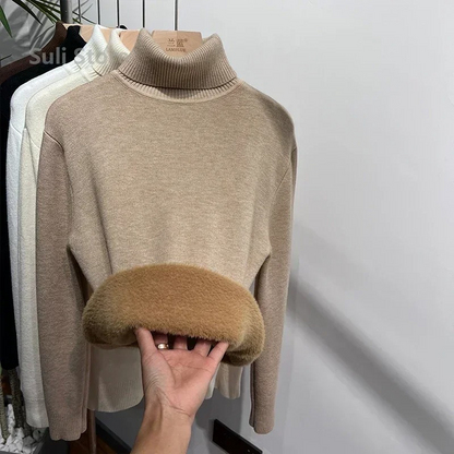 Warm Cozy Women's Winter Fleece Sweater