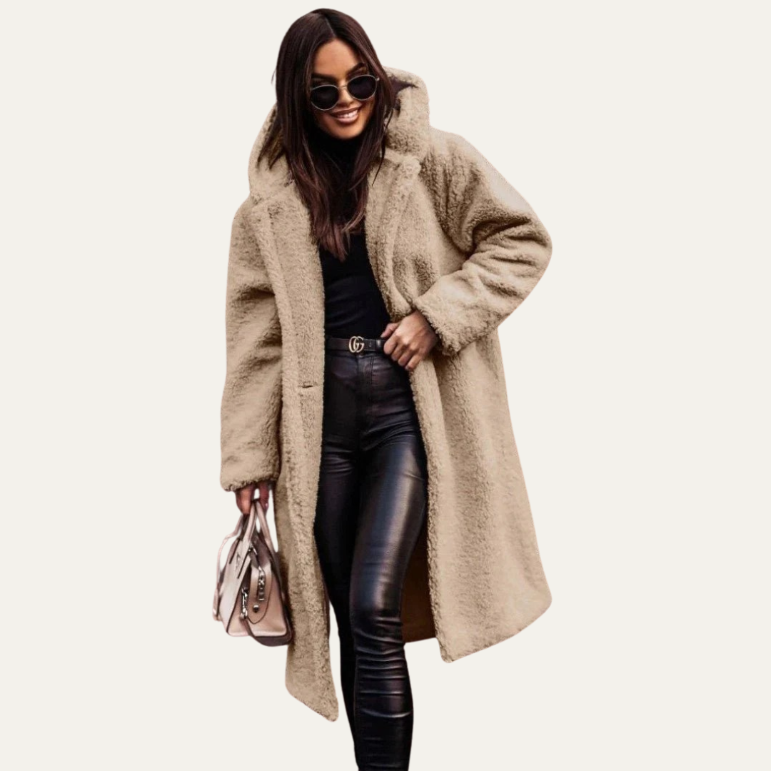 VogeLuxe | Women’s Oversized Long Teddy Coat