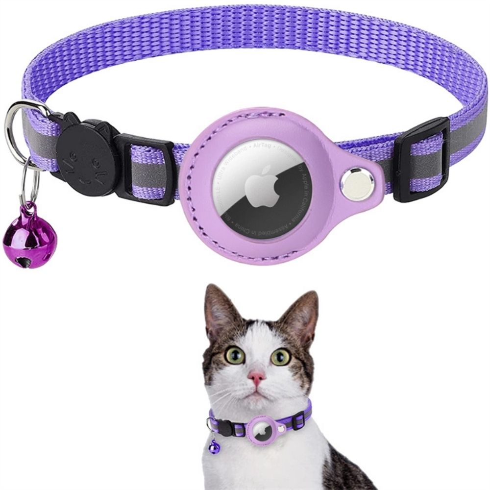 Glowing Safety Cat Collar with Fast Release GPS Tracker