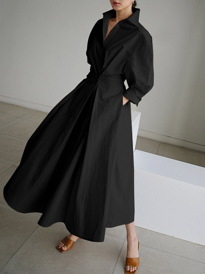 Ladies' Fall Fashionable Long Dress
