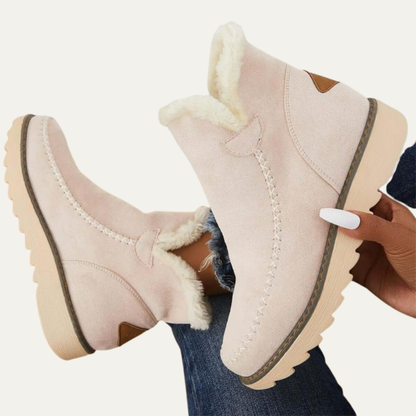 VogeLuxe | Women’s Short Winter Boots with Suede Look