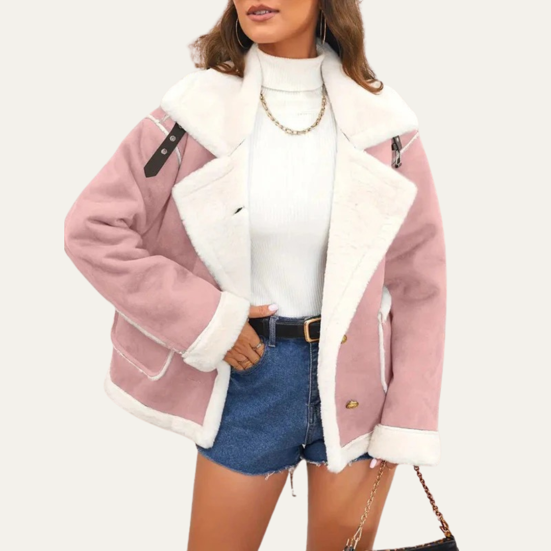 VogeLuxe | Women’s Cropped Aviator Jacket