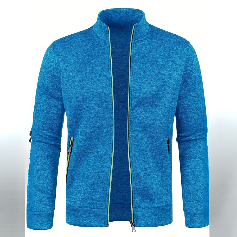 VogeLuxe | Men’s Neon Piped Full Zip Track Jacket