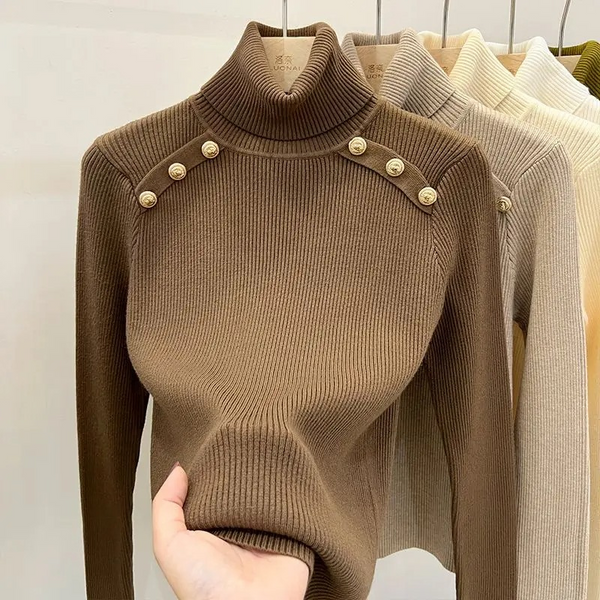 Women's Classic Fit Soft Winter Turtleneck Sweater - VogeLuxe