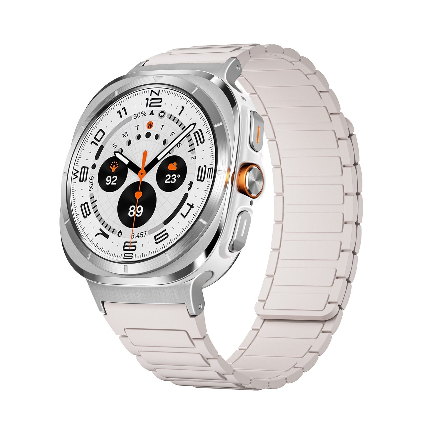 Flexible Magnetic Fitness Strap for Samsung Watch 7 Ultra