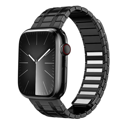 Clear Stainless Steel Magnetic Apple Watch Band - VogeLuxe