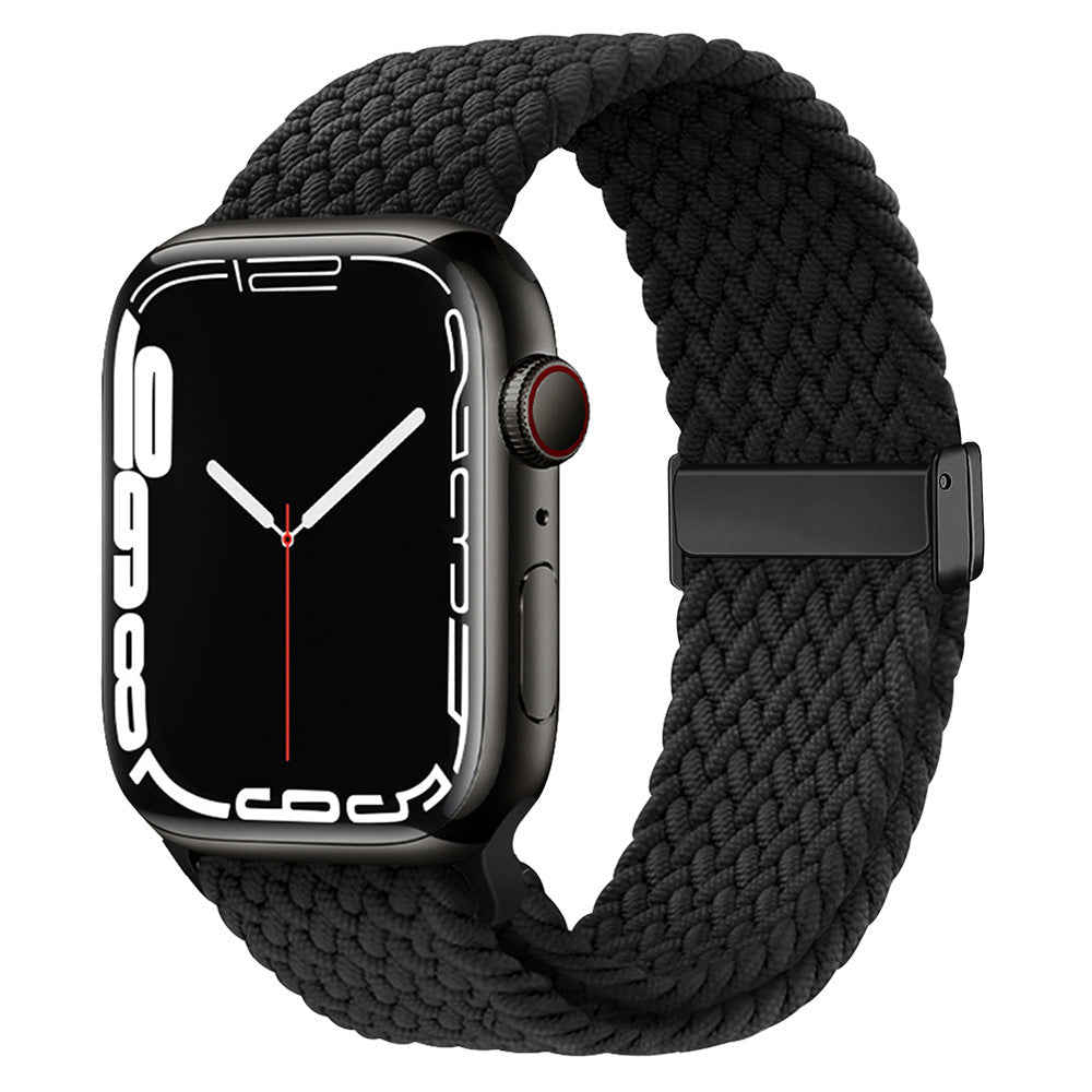 Stylish Braided Nylon Magnetic Closure Strap