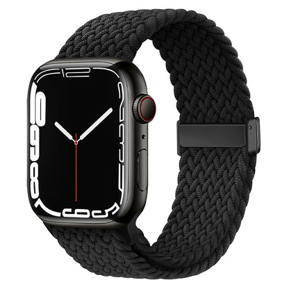 Stylish Braided Nylon Magnetic Closure Strap