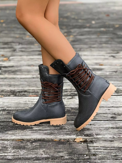 Classic Low Block Heel Ankle Boots