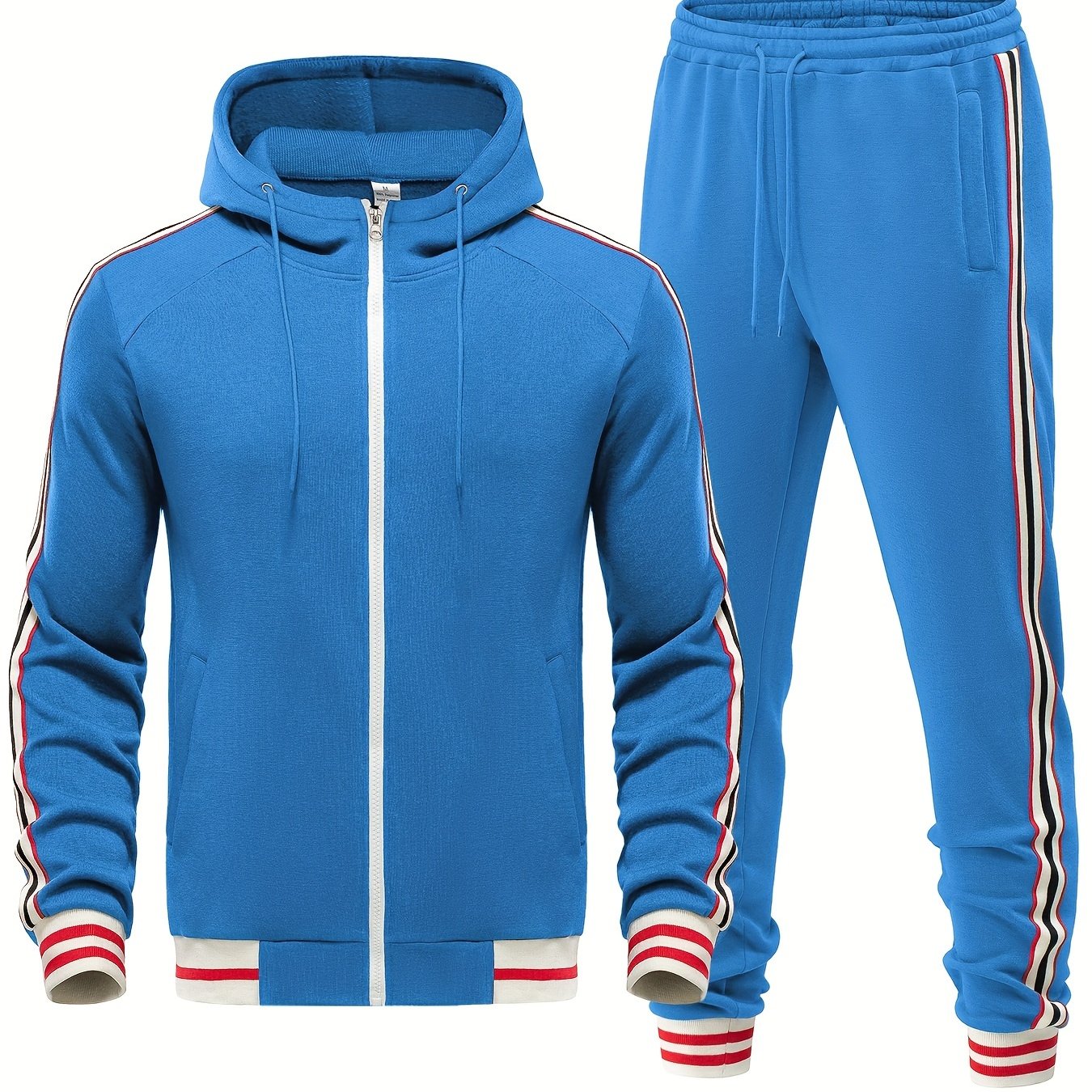 Men's Grey 2-Piece Sport Tracksuit Set - VogeLuxe