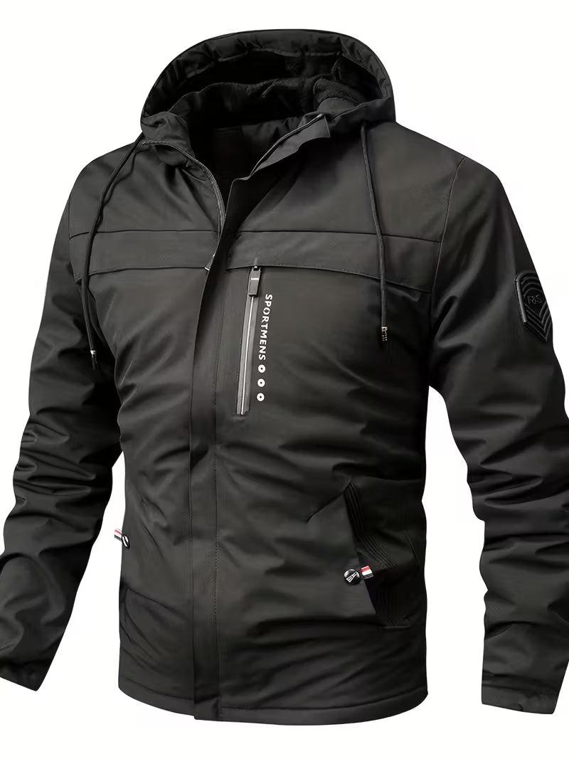 Men's Thick Fleece Parka Coat – Comfortable Winter Jacket - VogeLuxe