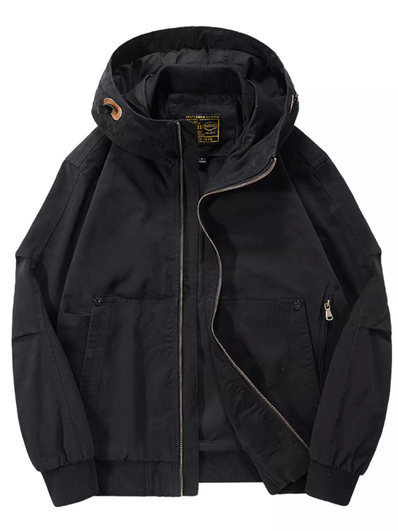 Large Size Mens Zip Up Hoodie Jacket