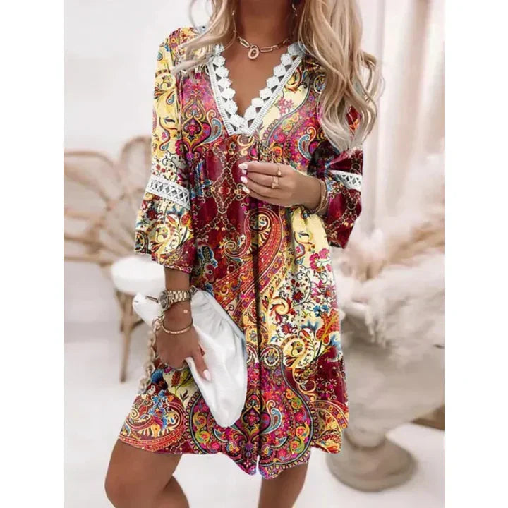 Airy Floral Sundress for Women in Light Fabric