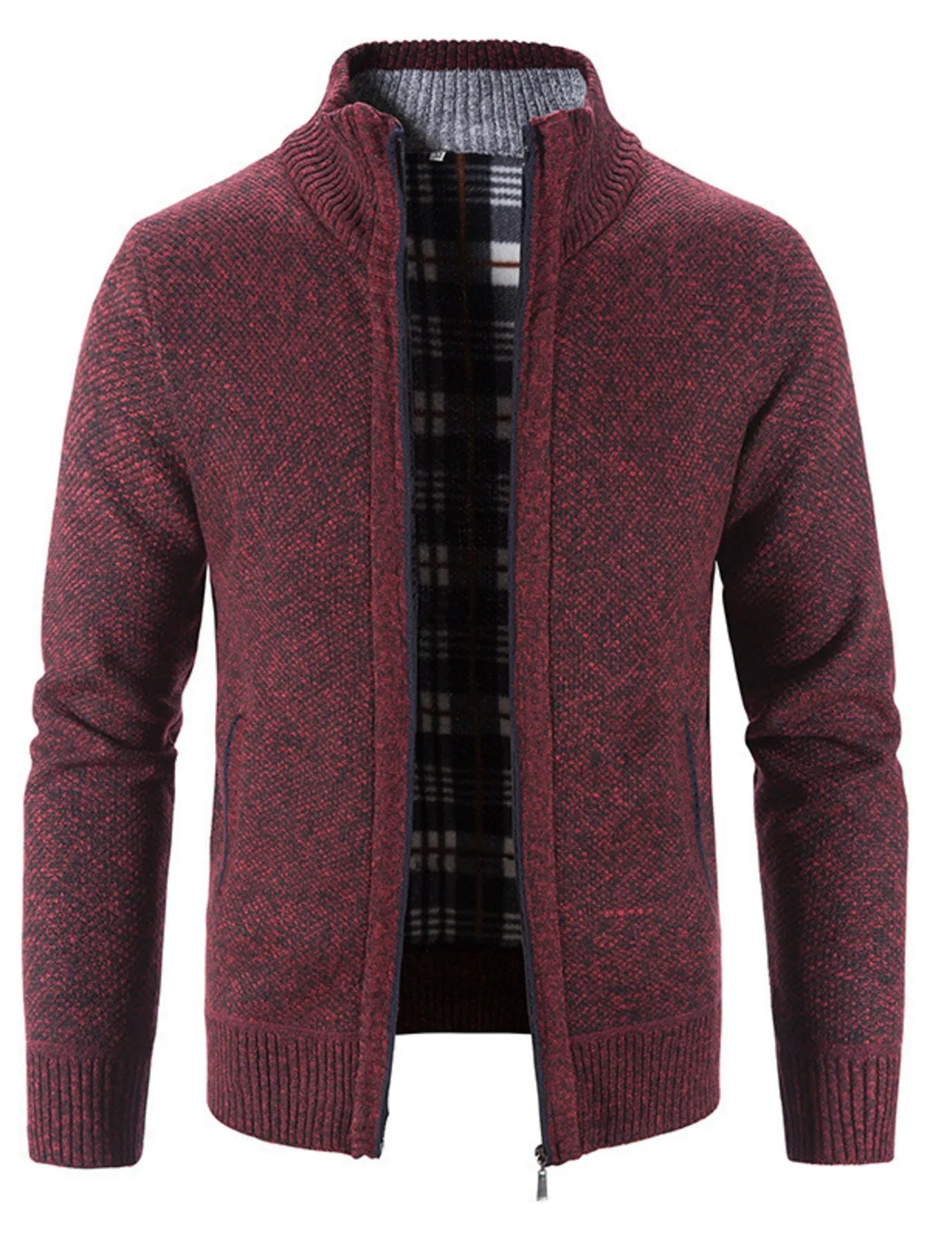 Big and Tall Mens Zipper Sweater