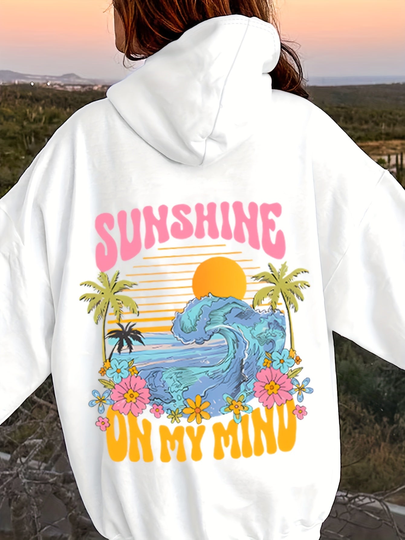 Cozy Women's Loose Fit Hoodie with Fun Graphic Print