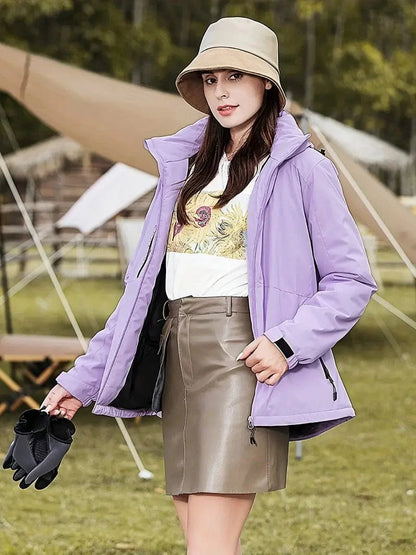 Warm Hooded Puffer Coat for Women