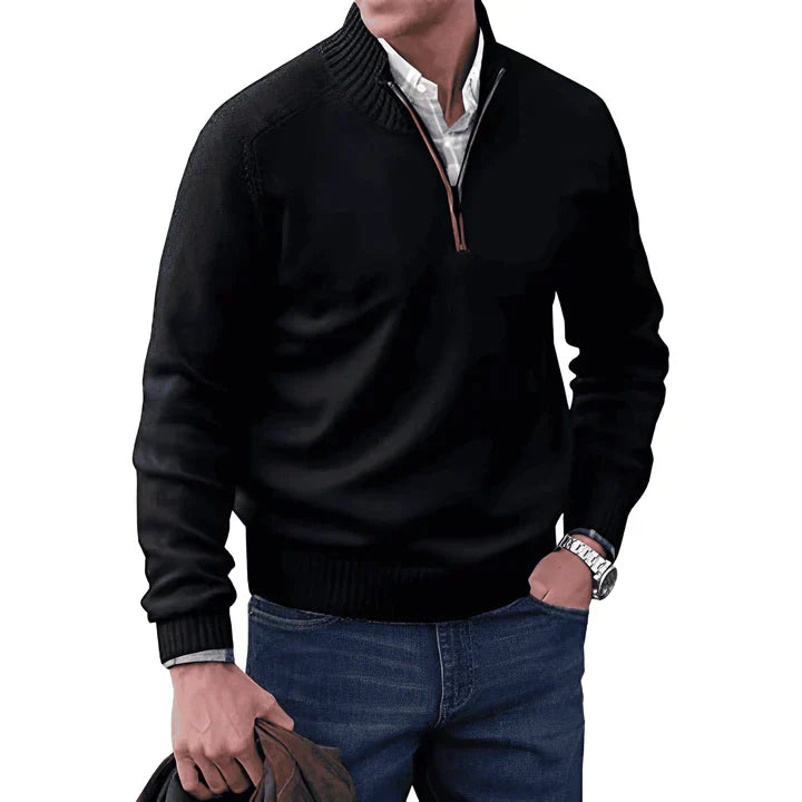 Men's Lightweight Quarter Zip Sweater