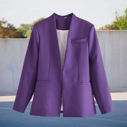 Relaxed Fit Women's Blazer with Pockets
