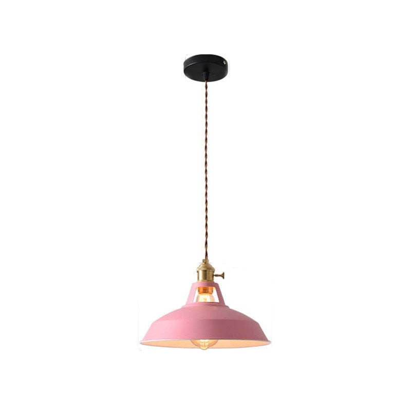 Vibrant Color Metal Pendant Light Fixture