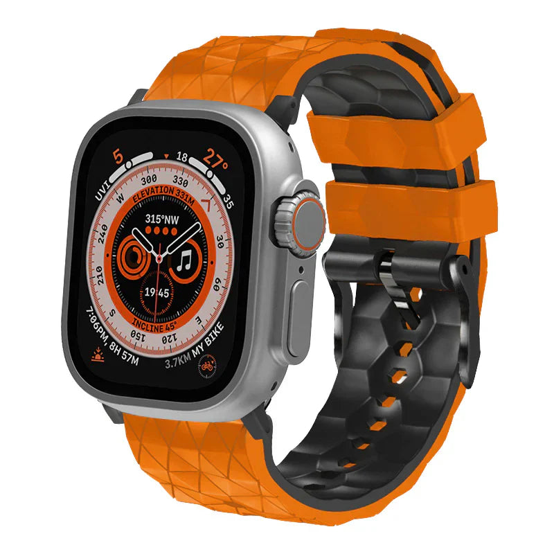 Durable Dual Tone Sports Apple Watch Silicone Strap