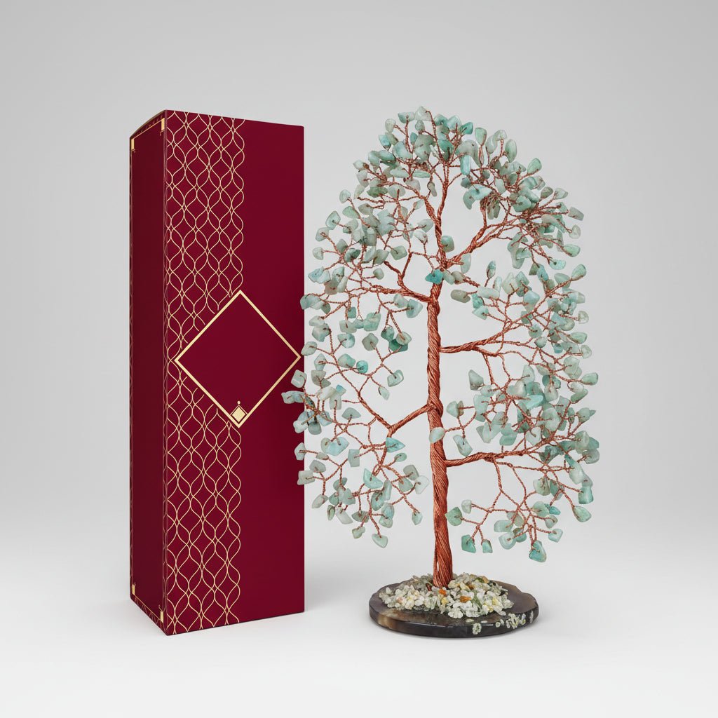Healing Crystal Gemstone Tree Figurine Decoration