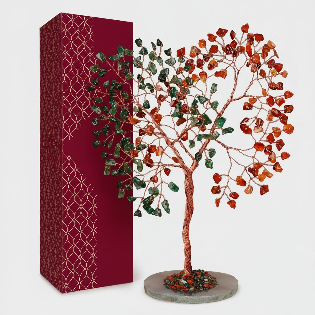 Healing Crystal Gemstone Tree Figurine Decoration