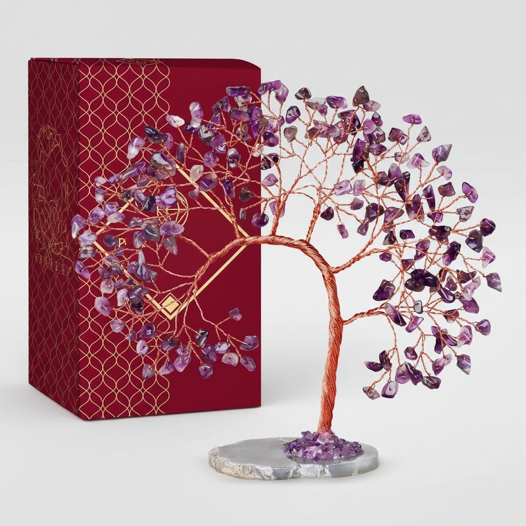 Healing Crystal Gemstone Tree Figurine Decoration