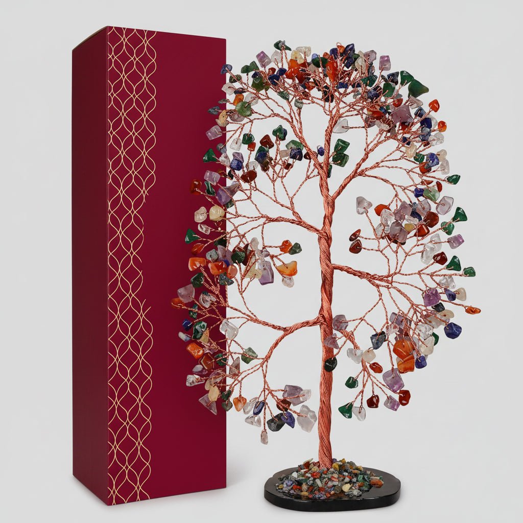 Healing Crystal Gemstone Tree Figurine Decoration