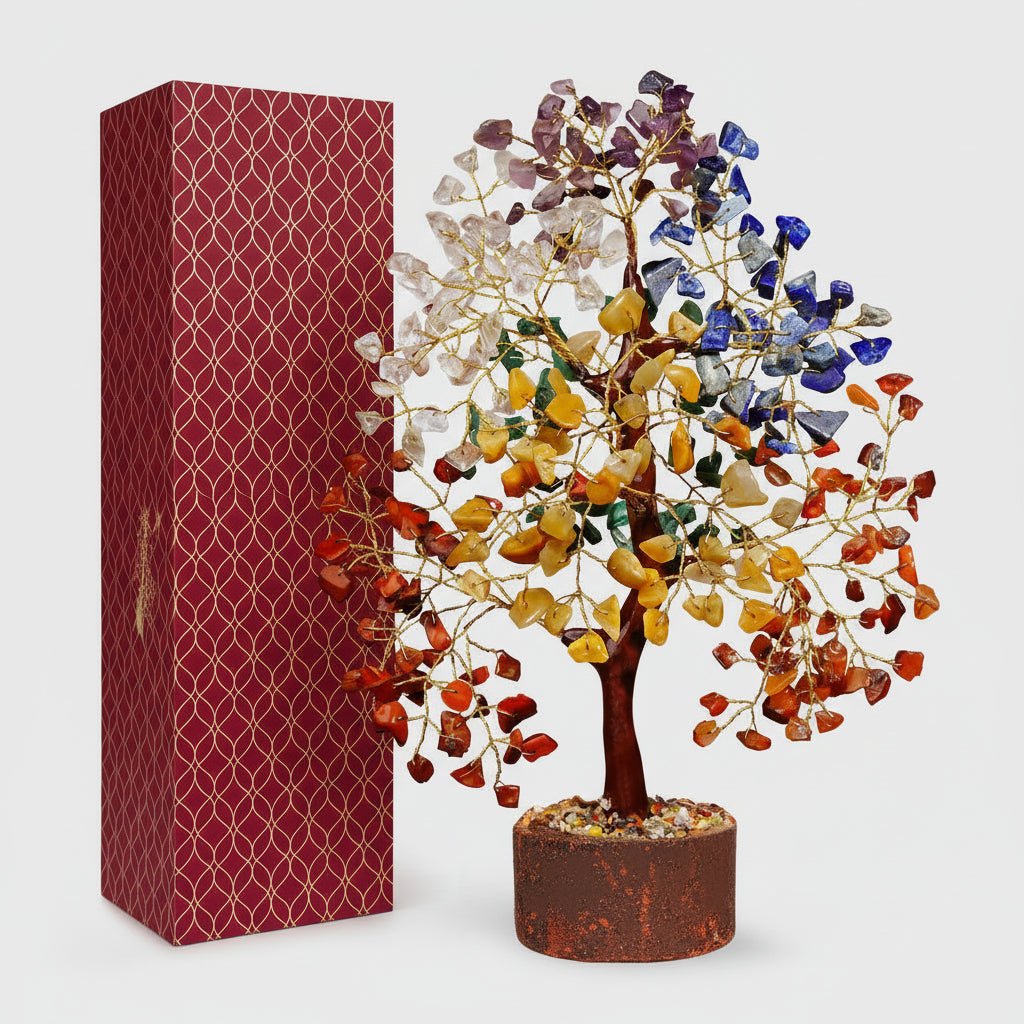 Healing Crystal Gemstone Tree Figurine Decoration