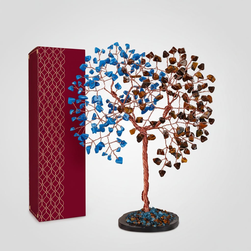 Healing Crystal Gemstone Tree Figurine Decoration
