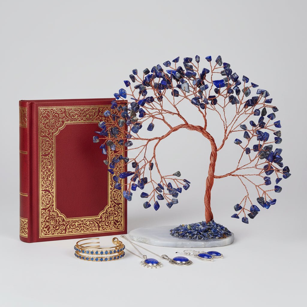 Healing Crystal Gemstone Tree Figurine Decoration