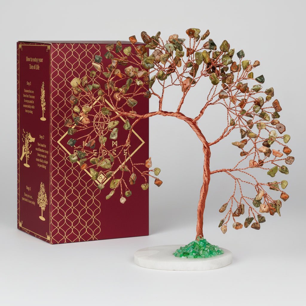 Healing Crystal Gemstone Tree Figurine Decoration