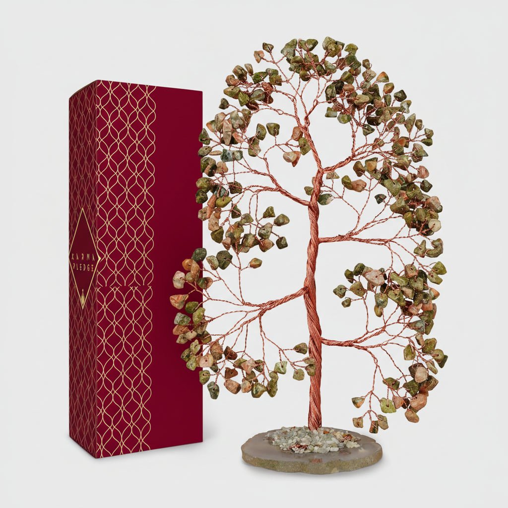 Healing Crystal Gemstone Tree Figurine Decoration