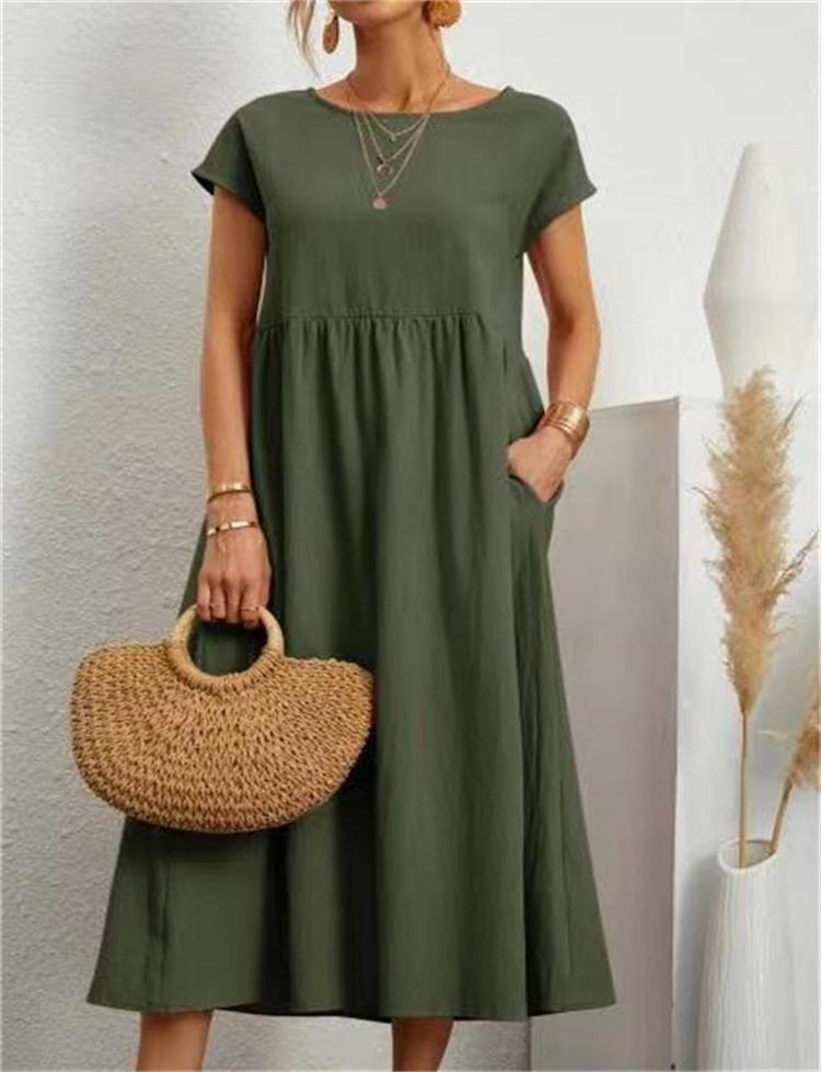 Casual Comfortable Knee Length Midi Dress