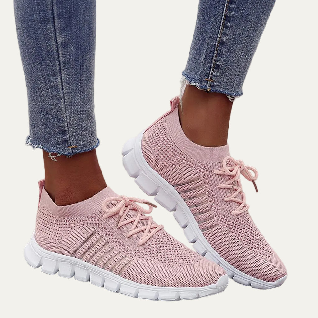 VogeLuxe | Women’s Rhinestone Accent Platform Casual Sneakers