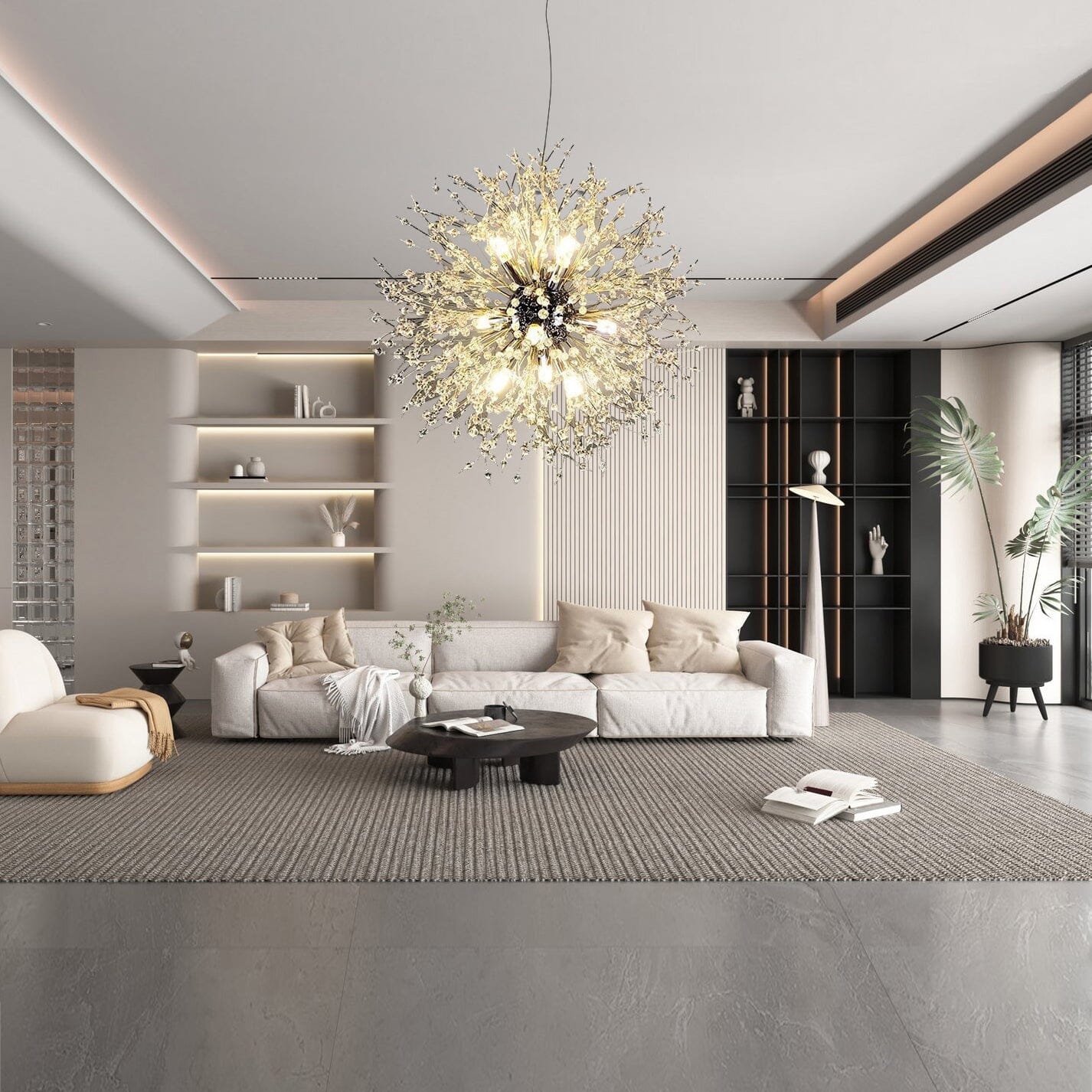 Modern Floral Hanging Light - VogeLuxe