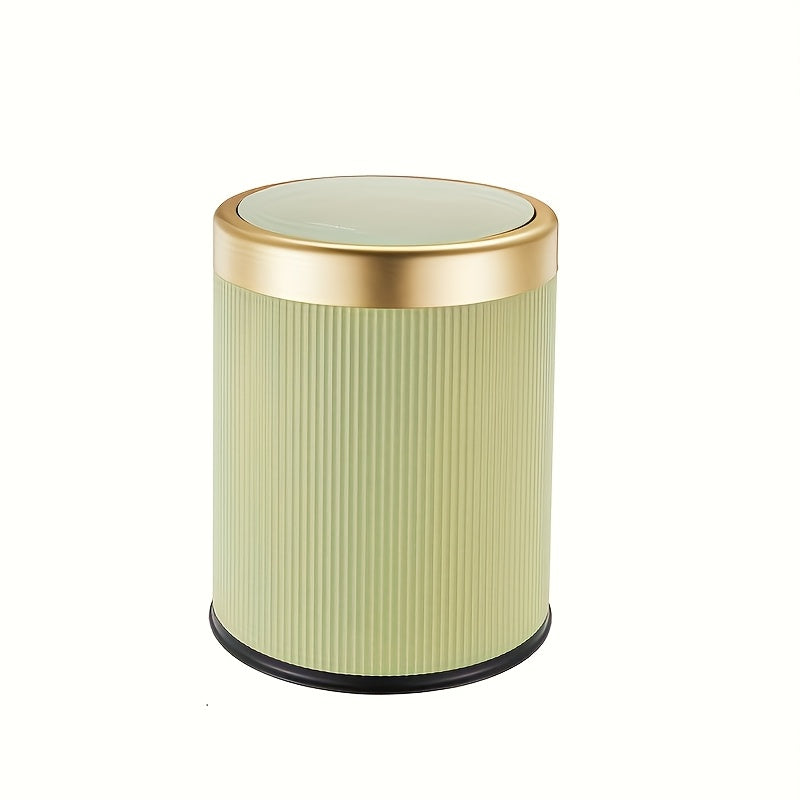Premium Round Waste Basket | Touch-Top Kitchen Trash Can