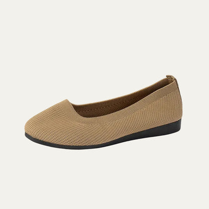 VogeLuxe | Women’s Round Toe Knit Ballet Flats