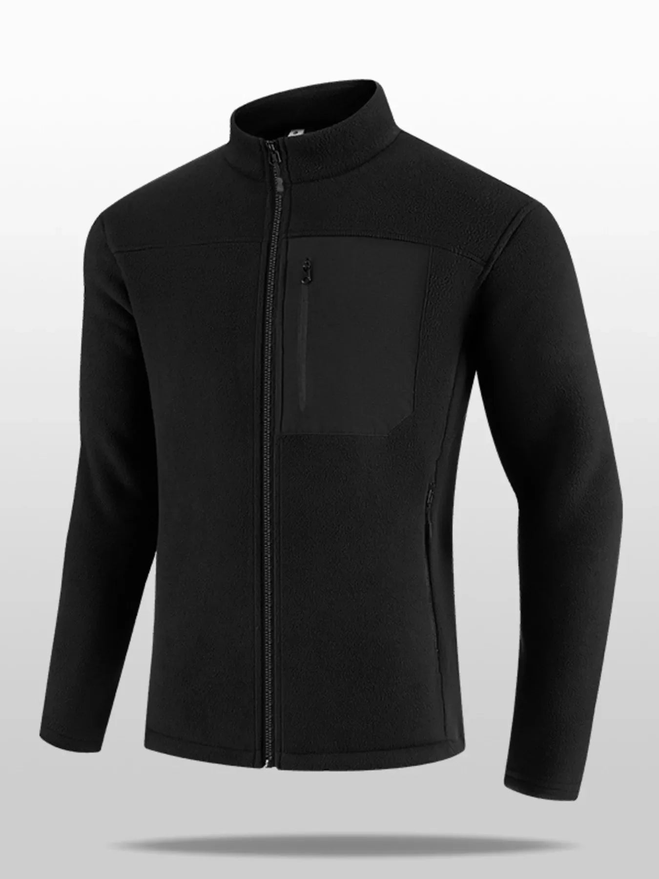 Large Size Mens Hooded Zip Jacket