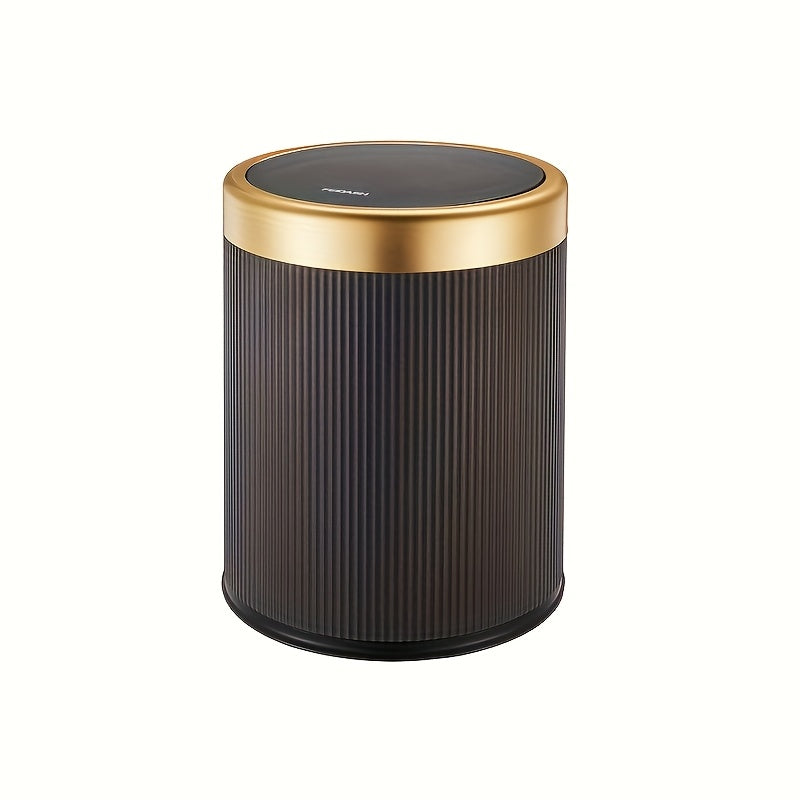 Premium Round Waste Basket | Touch-Top Kitchen Trash Can