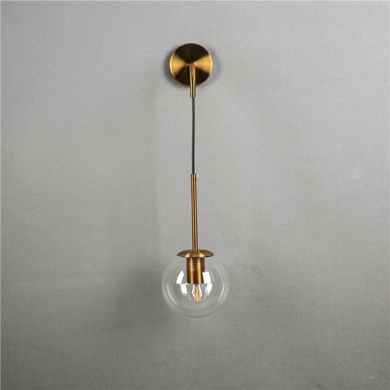 Elegant Clear Glass Wall Light