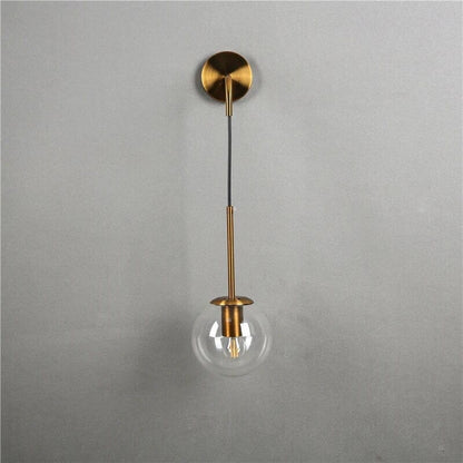 Elegant Clear Glass Wall Light