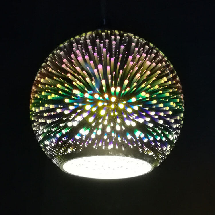 Vibrant 3D Glass Pendant Lamp - Stylish Hanging Light