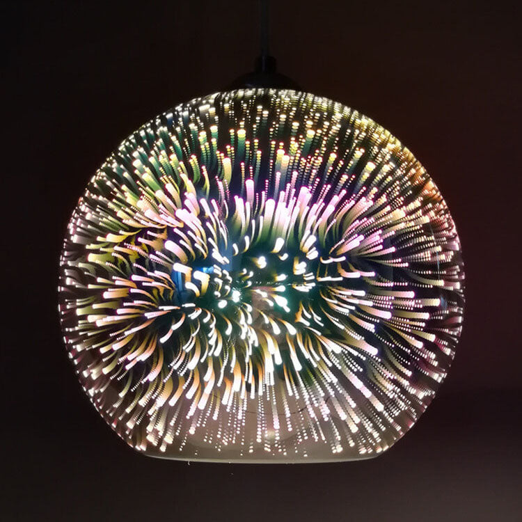 Vibrant 3D Glass Pendant Lamp - Stylish Hanging Light