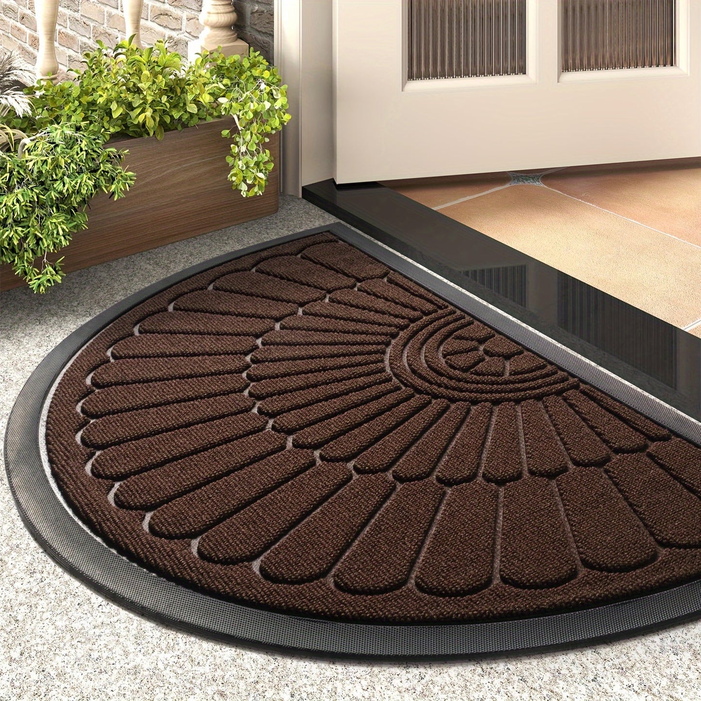 Round Non Slip Outdoor Welcome Mat