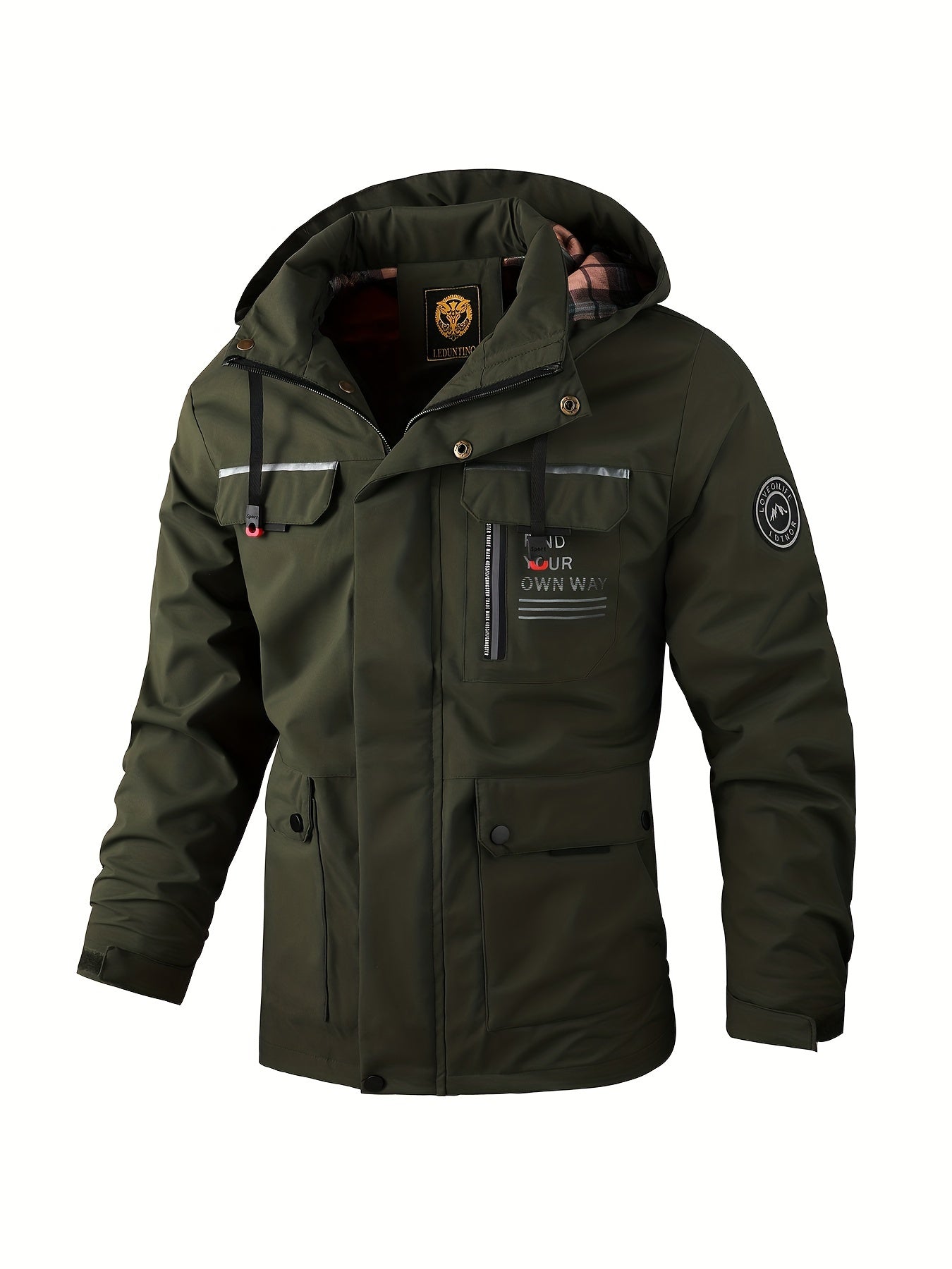 Waterproof Men's Hooded Work Jacket