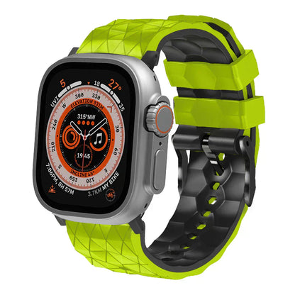 Durable Dual Tone Sports Apple Watch Silicone Strap