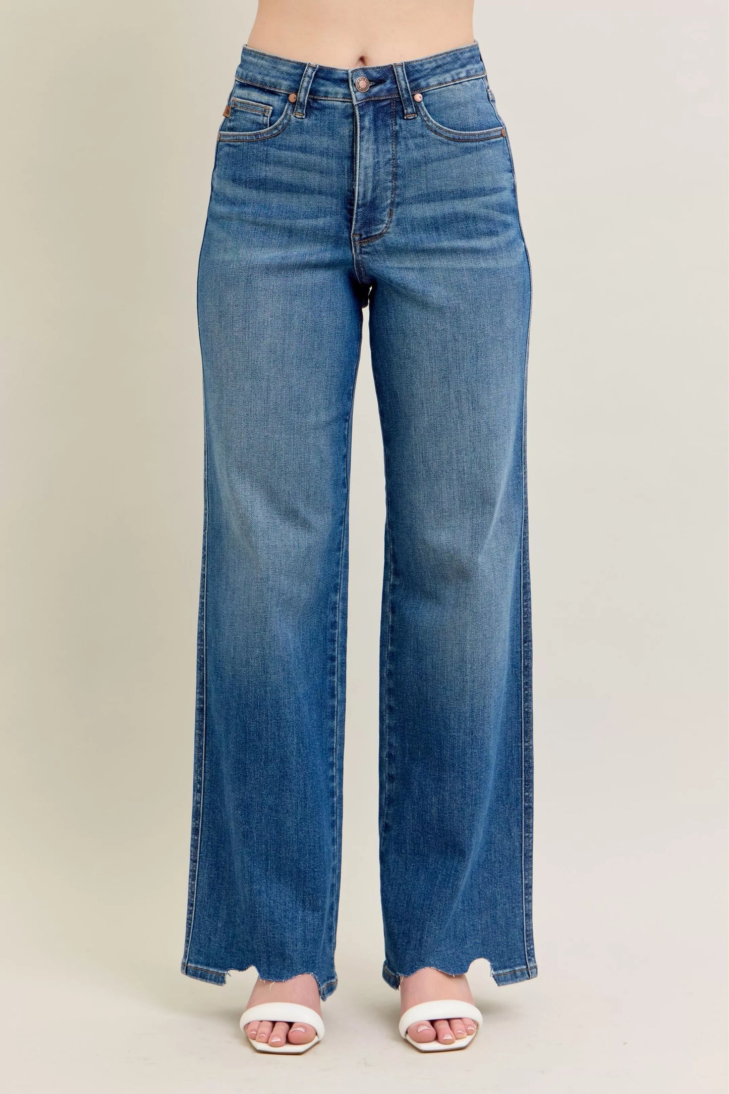 Comfortable High Waist Distressed Women's Jeans - VogeLuxe